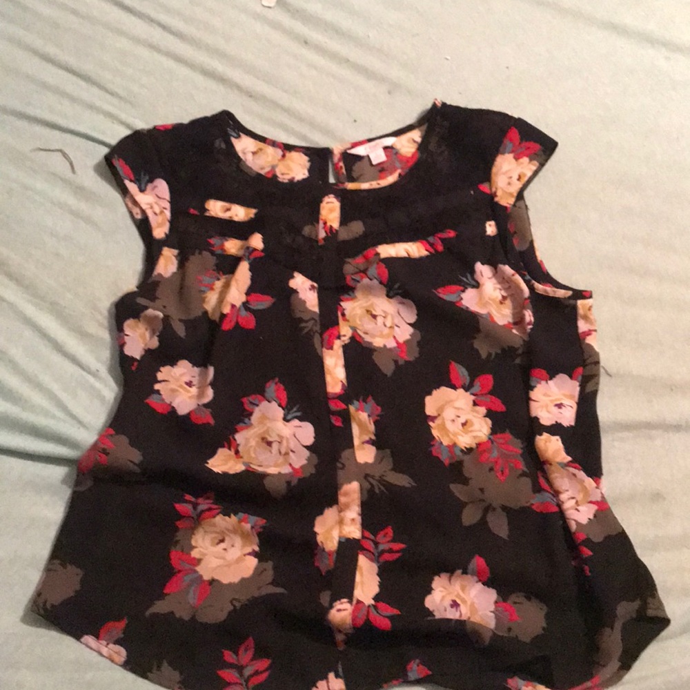 Candies White Rose Blouse